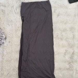 Princess Polly Charcoal Maxi Skirt with Slit